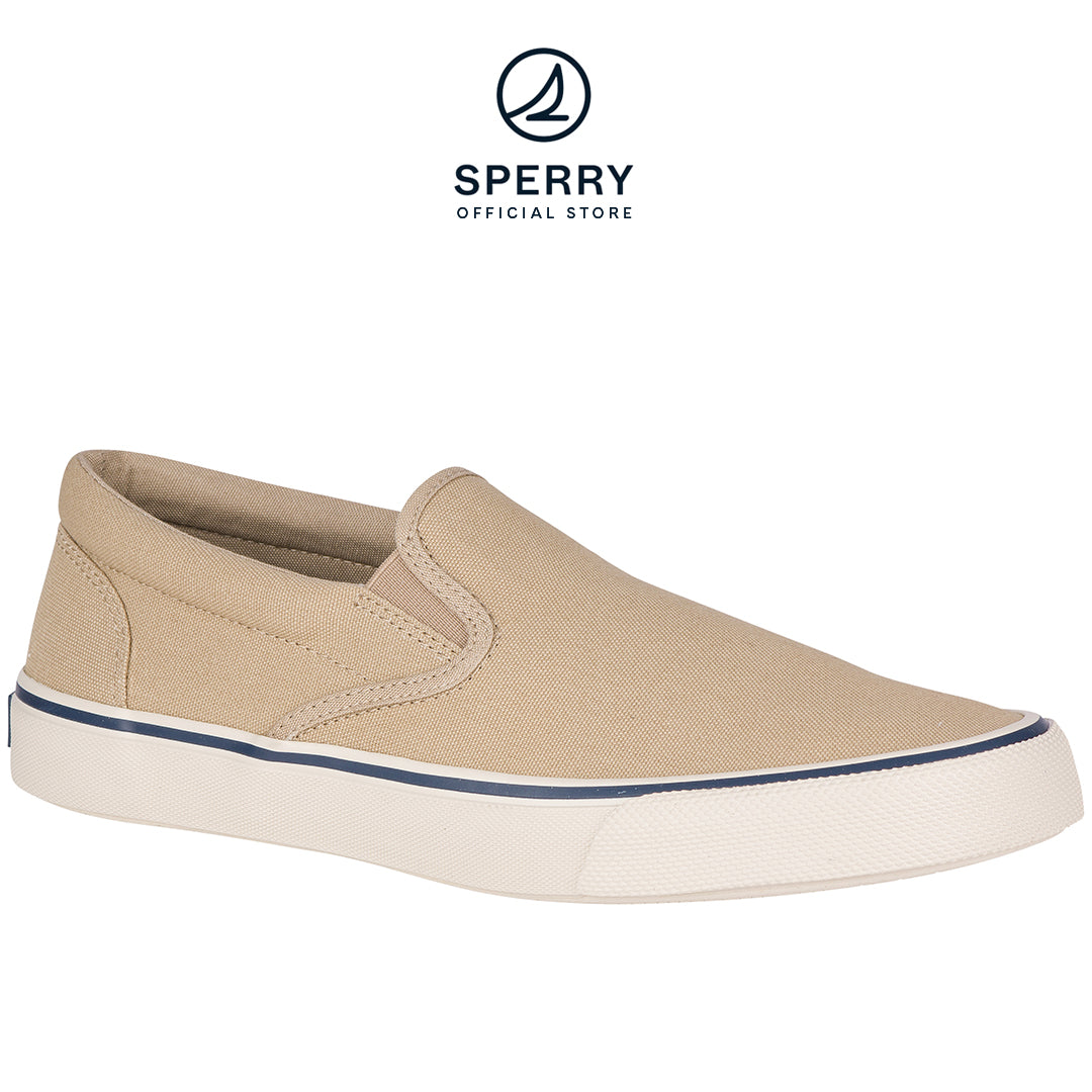 Men's Striper II Slip On Sneaker - Khaki (STS21666)