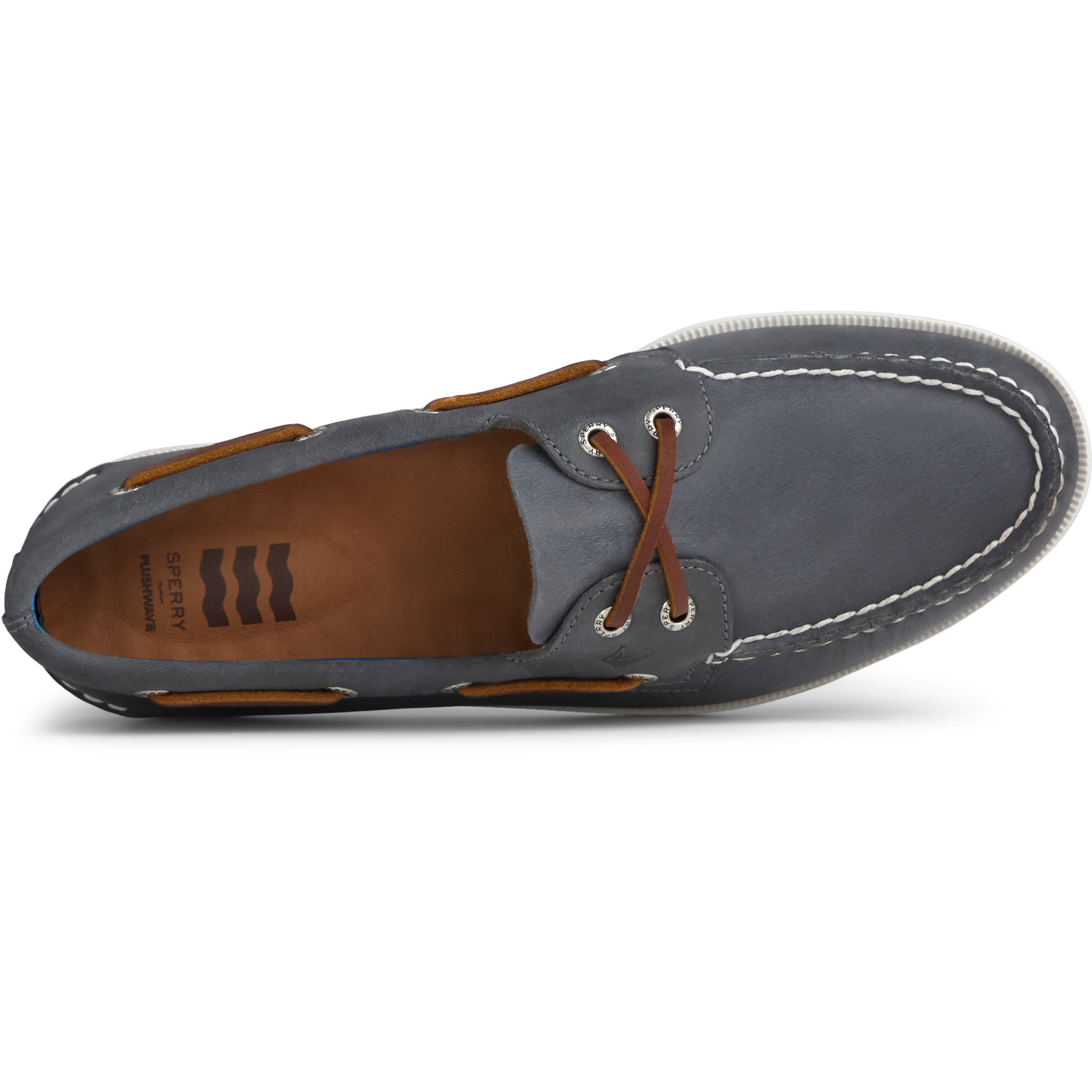 Men's Authentic Original PLUSHWAVE Boat Shoe - Navy (STS22196)