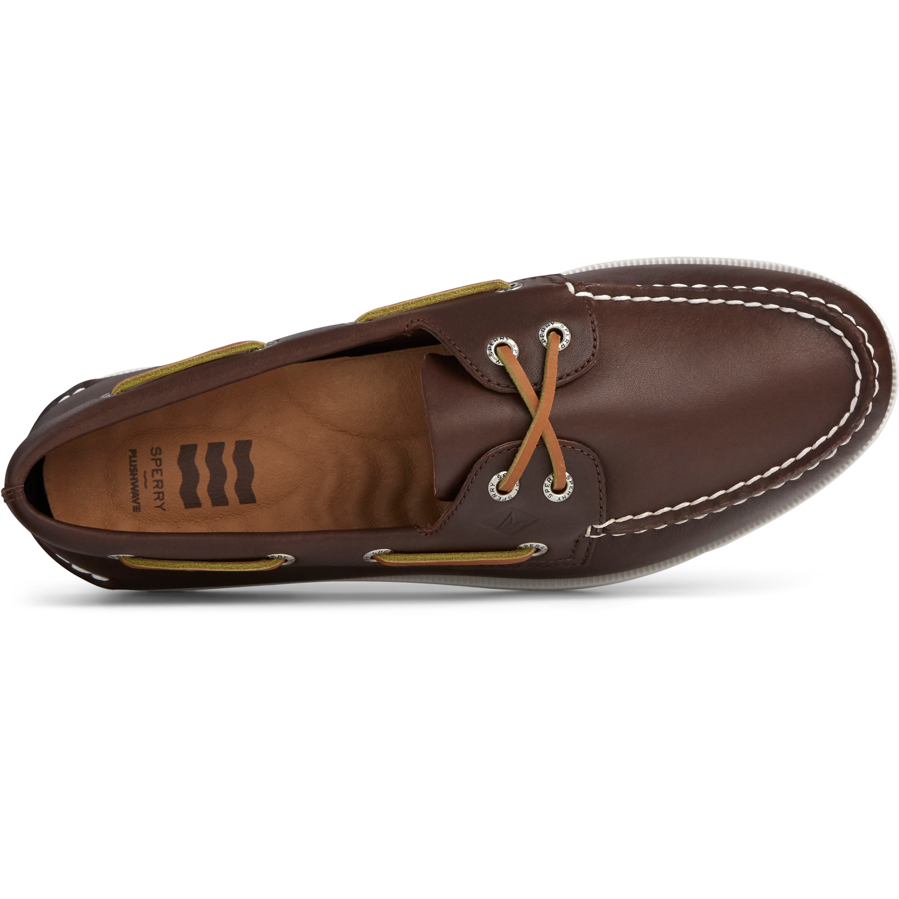 Men's Authentic Original PLUSHWAVE Boat Shoe - Brown (STS22198)