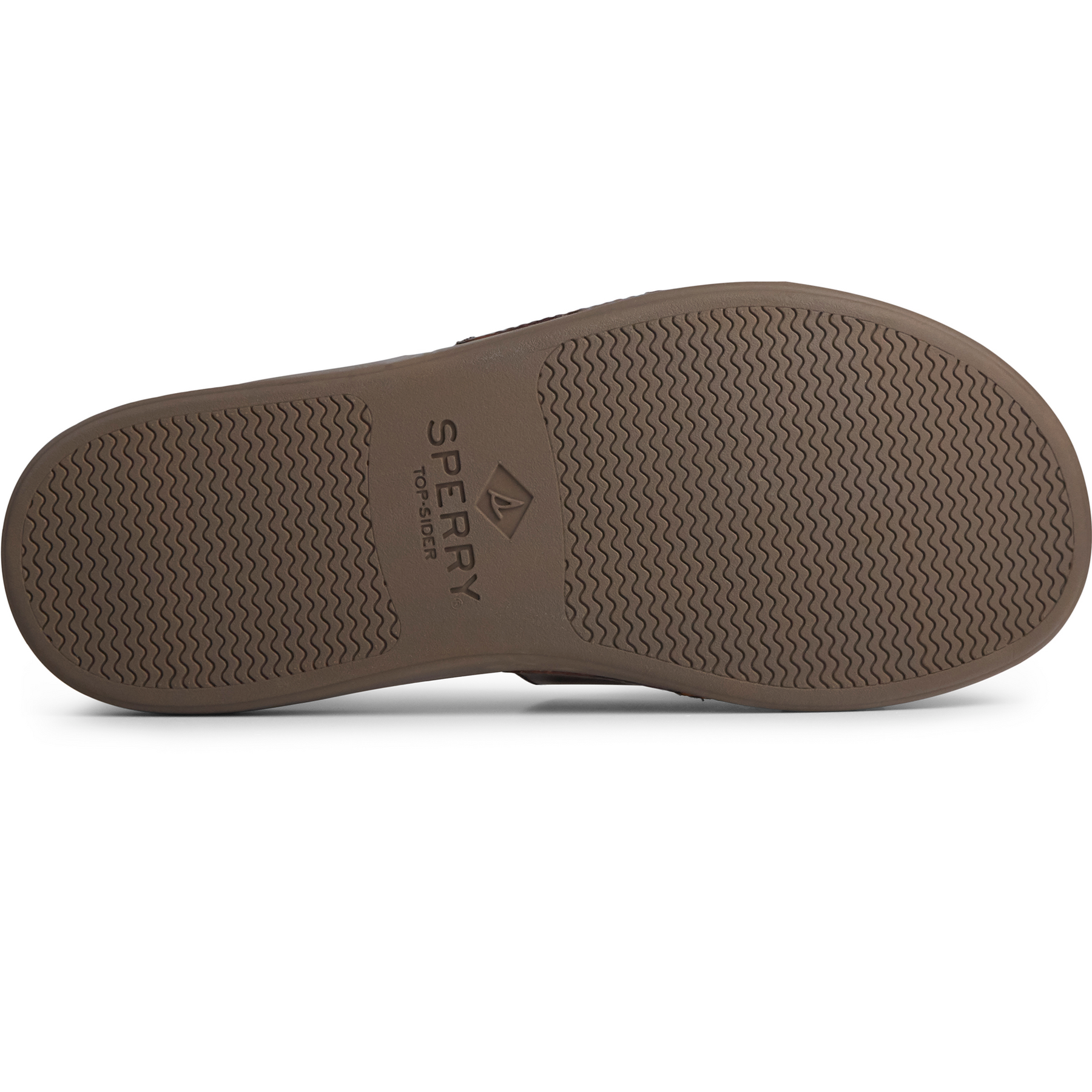 Men's Plushwave Dock Slide Leather Sandals - Brown (STS22215)