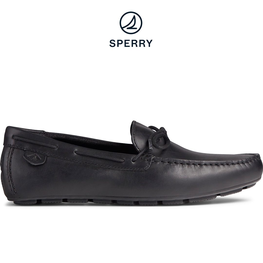 Men's Wave Driver 1-Eye Leather Loafer - Black (STS22760)