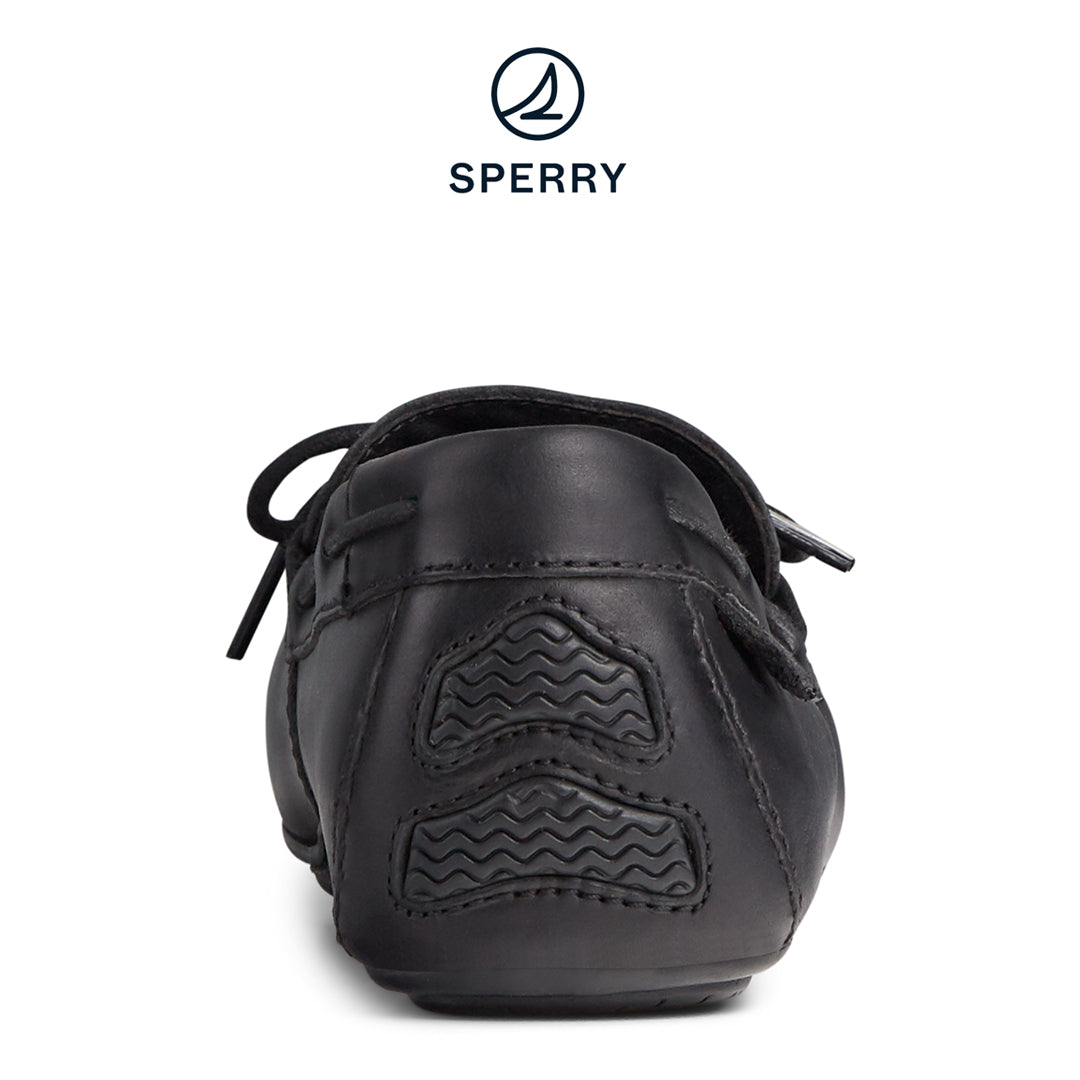 Men's Wave Driver 1-Eye Leather Loafer - Black (STS22760)