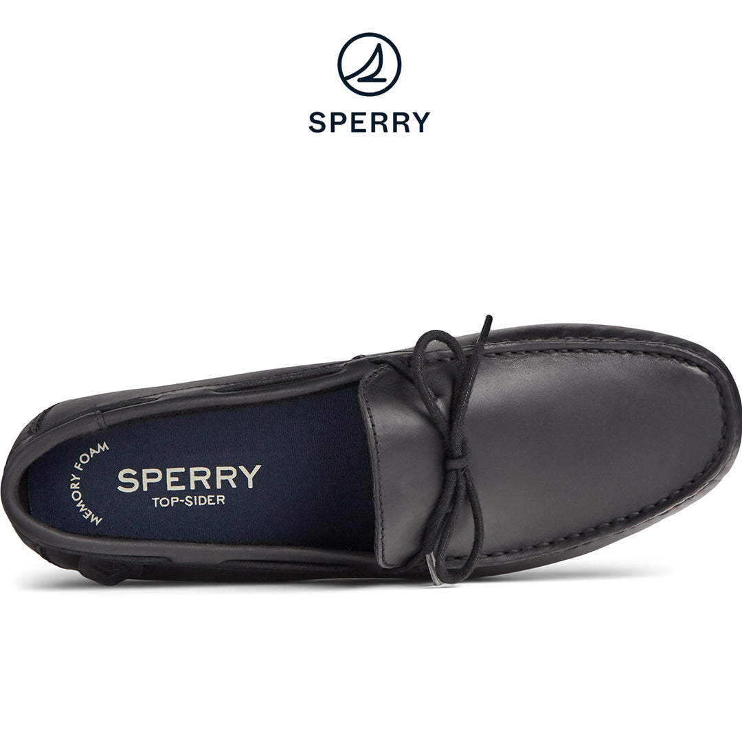 Men's Wave Driver 1-Eye Leather Loafer - Black (STS22760)