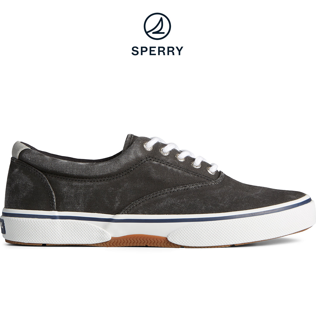 Men's Halyard Saltwashed Sneaker - Black (STS23579)