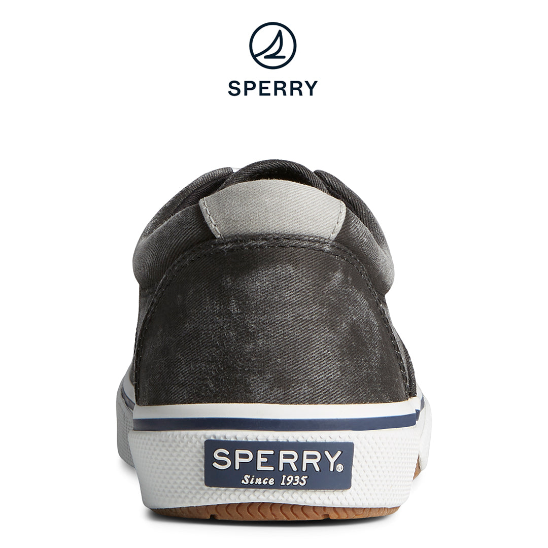 Men's Halyard Saltwashed Sneaker - Black (STS23579)