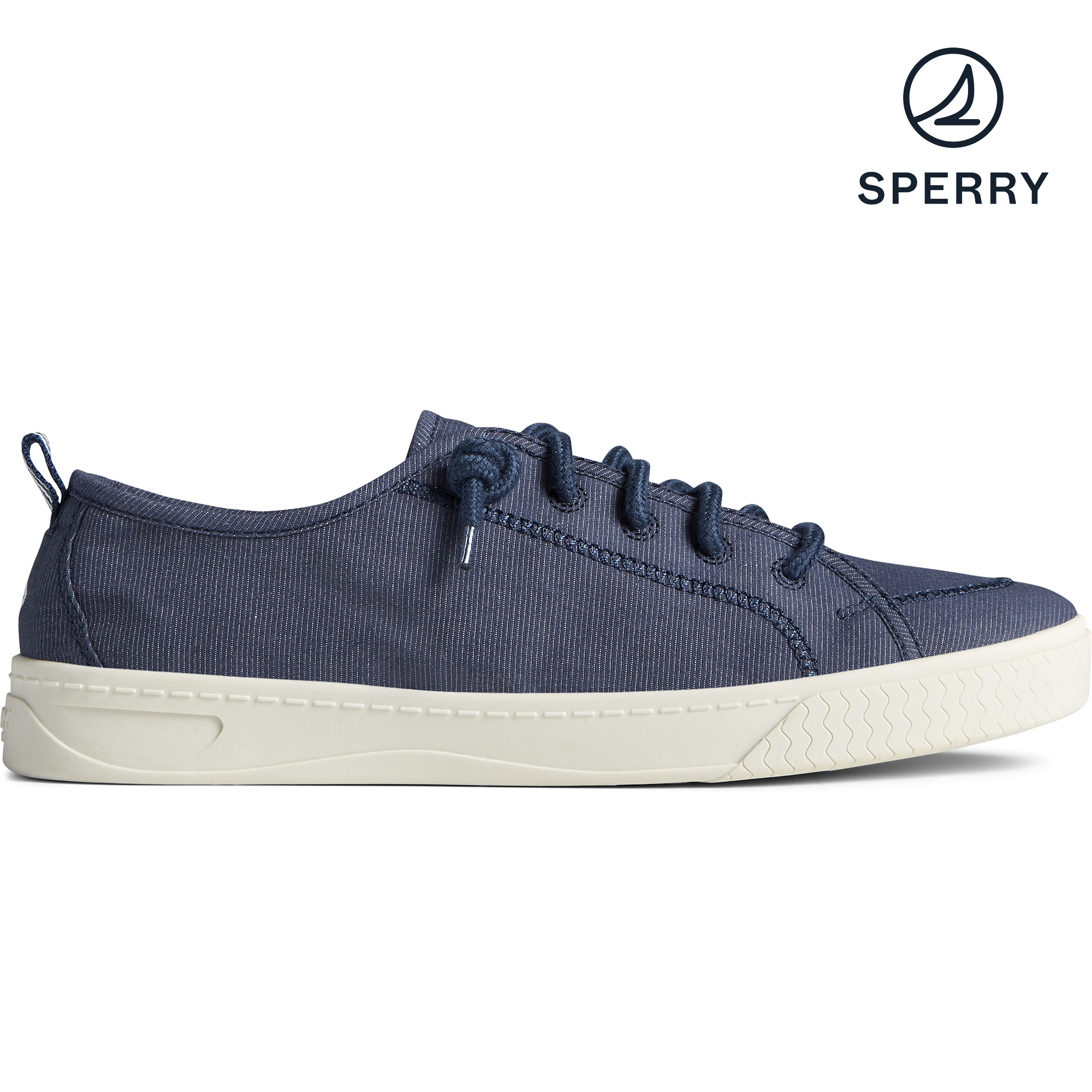 Sperry women's crest hot sale vibe chambray stripe sneaker