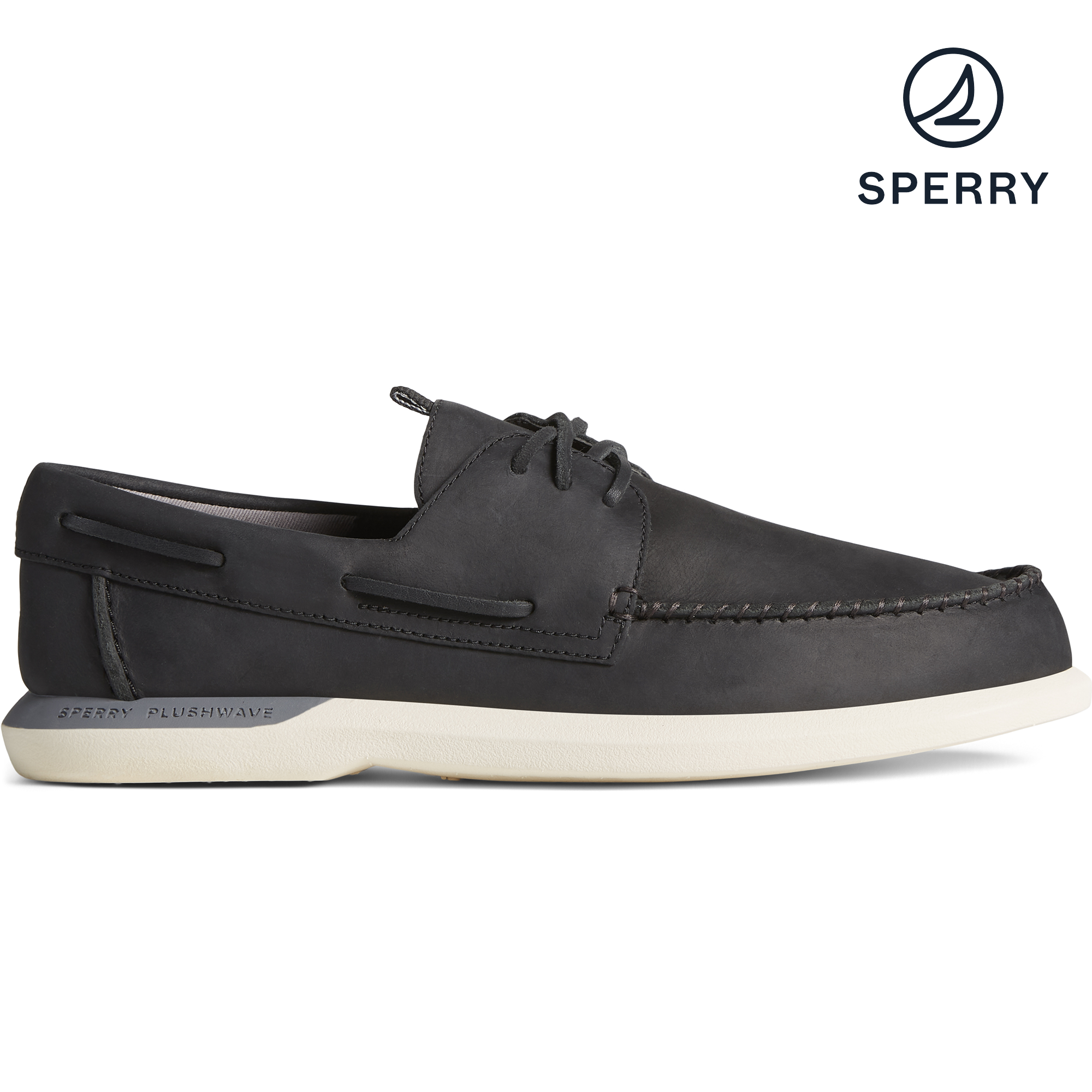 thumbnail image 2 of Sperry Men's Authentic Original Plushwave 2.0 Boat Shoes - Classic Leather Deck Shoes With Cushioning 2 of 3
