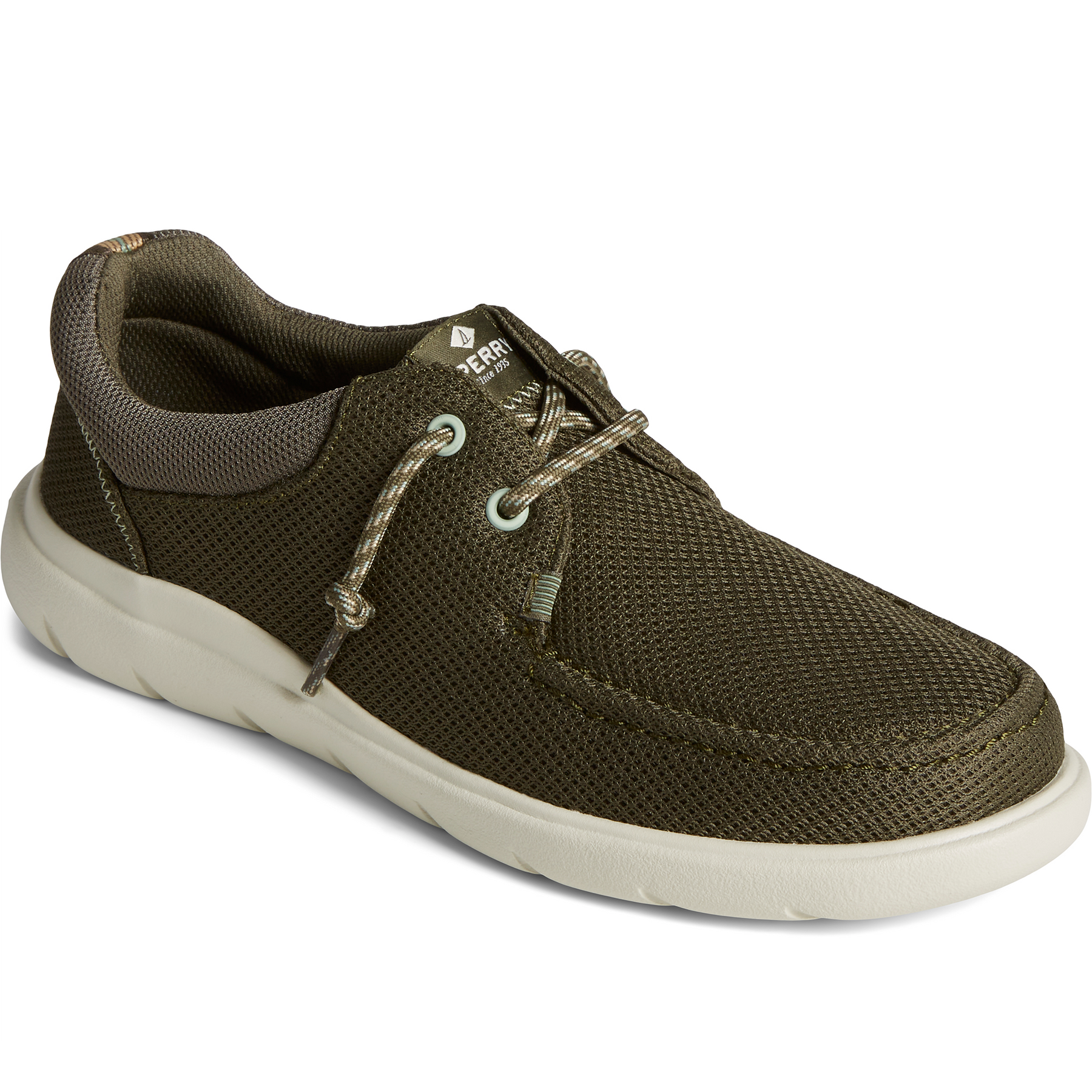 Men's Captain's Moc Mesh Sneaker - Olive (STS24875)