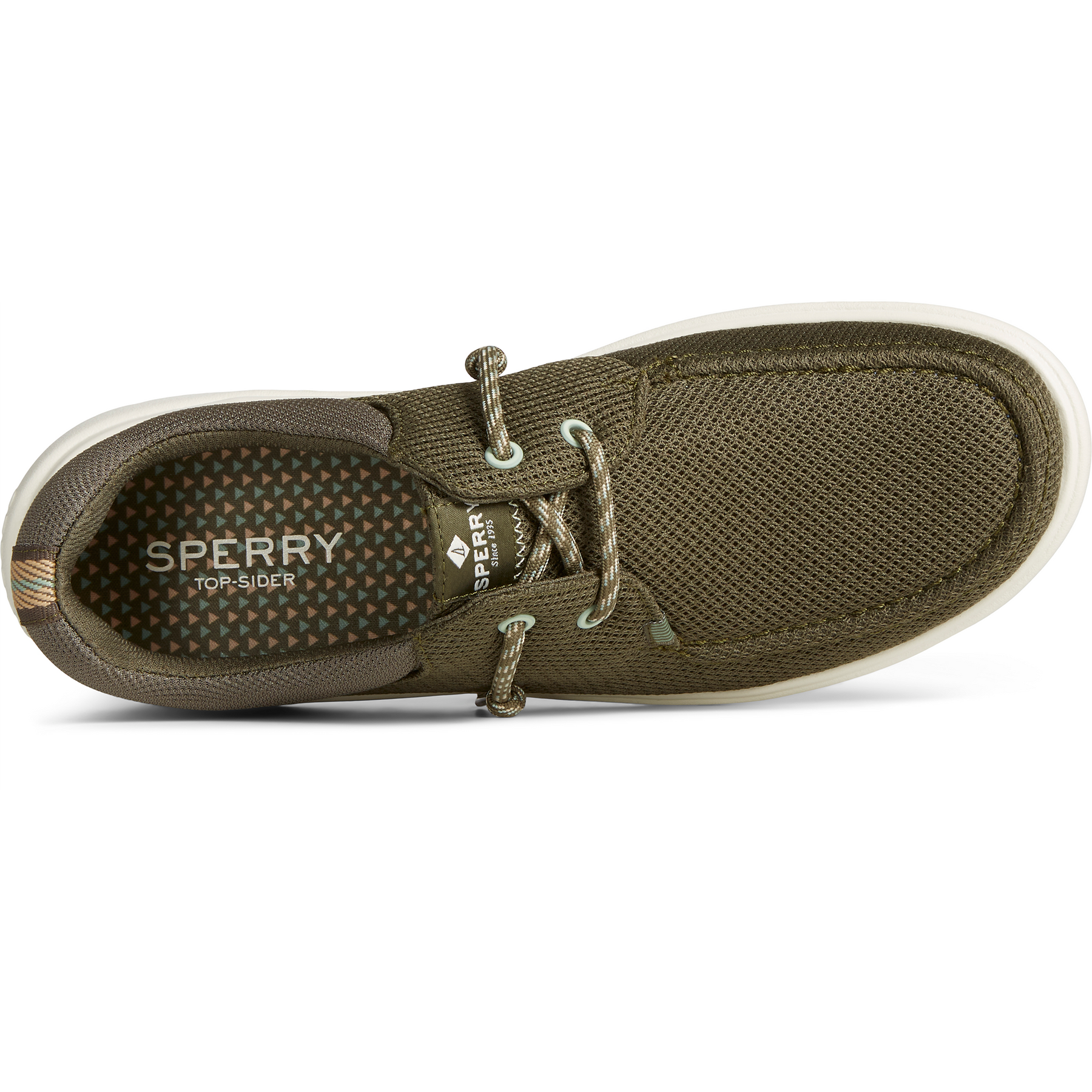 Men's Captain's Moc Mesh Sneaker - Olive (STS24875)