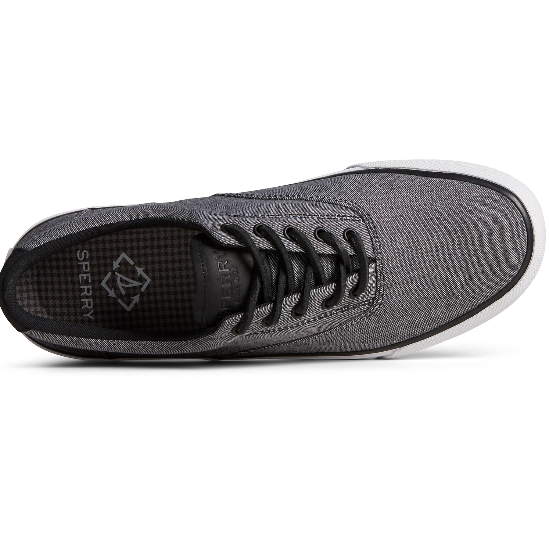Sperry Men's Striper II CVO SeaCycled™ Twill Sneaker - Black (STS25196)