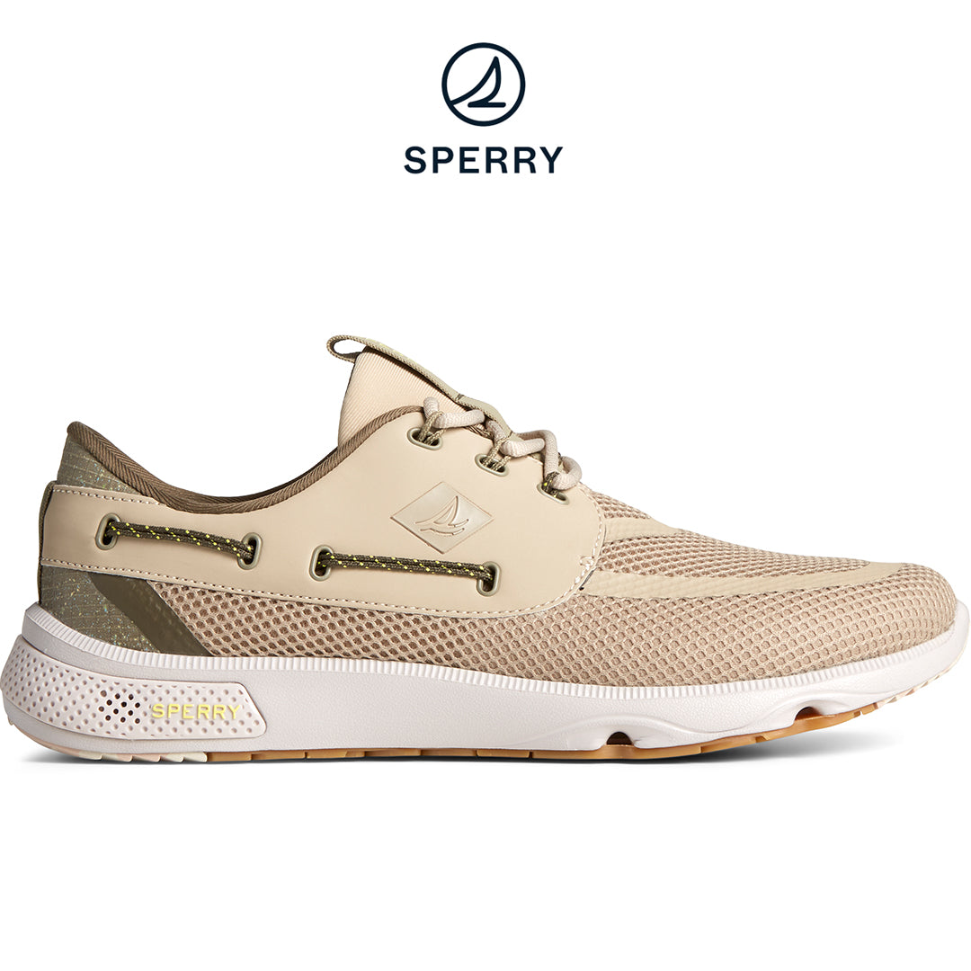 Sperry Men's 7 Seas 3-Eye Sneaker - Taupe (STS41093)