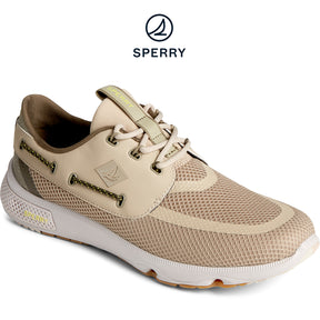 Sperry Men's 7 Seas 3-Eye Sneaker - Taupe (STS41093)