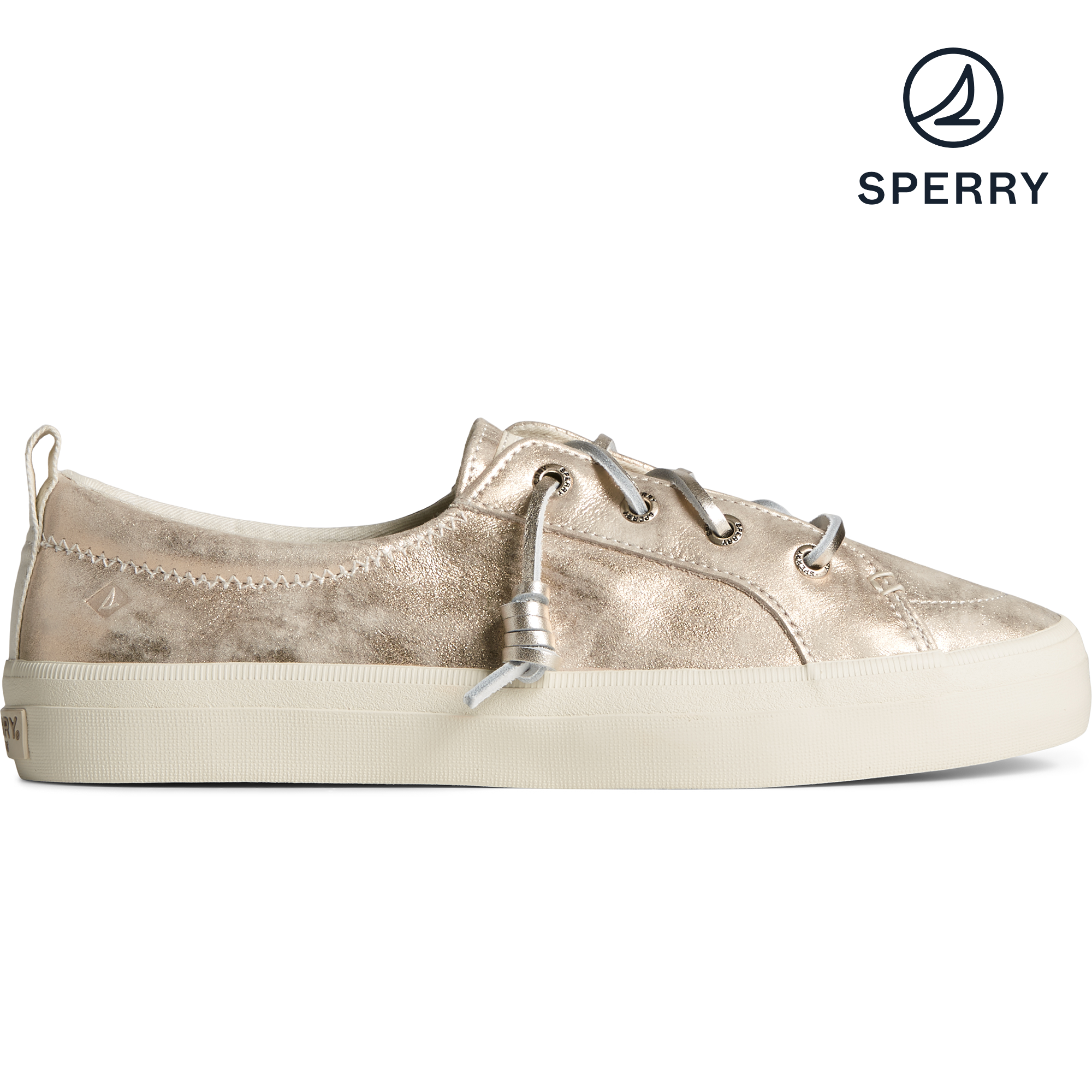 Sperry crest vibe leather sneaker white online