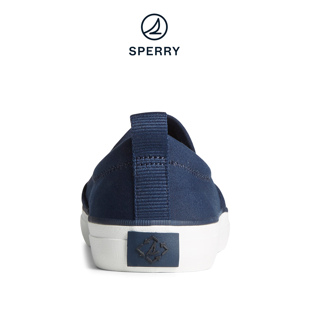Women's SeaCycled™ Crest Twin Gore Canvas Sneaker Navy (STS88140)