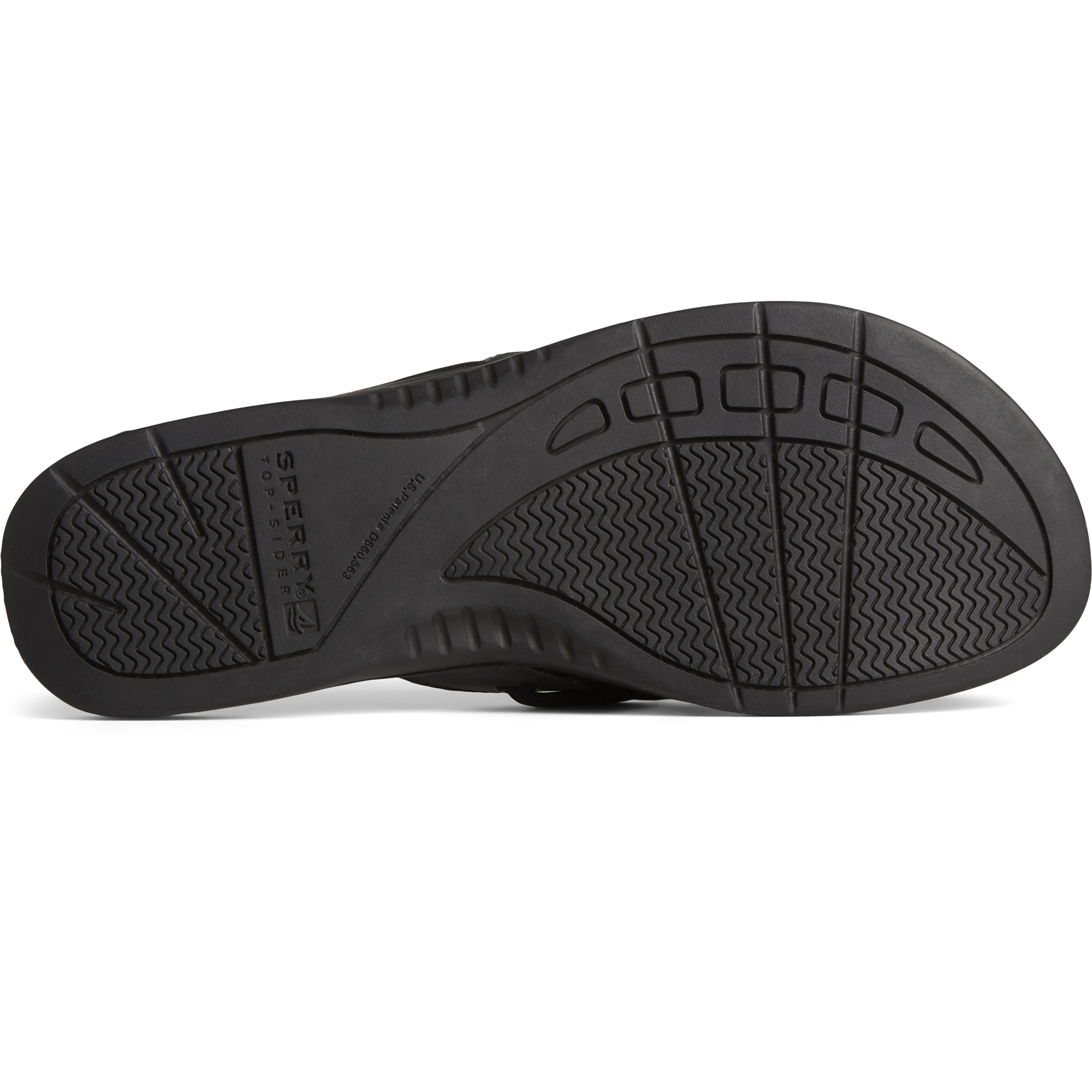 Women's Seafish Iridescent Sparkle Flip Flop - Black (STS88589)