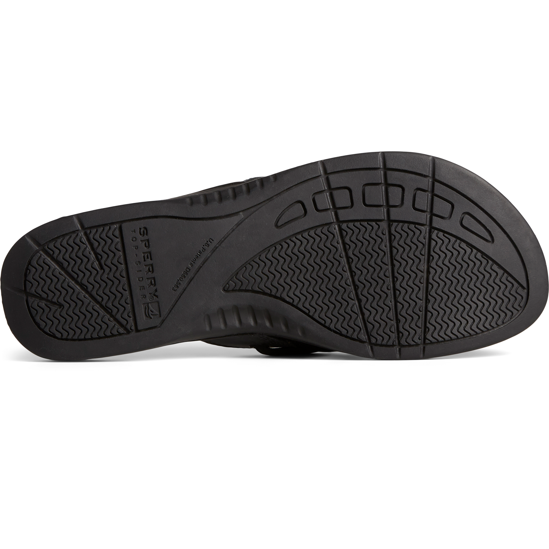 Women's Seafish Iridescent Sparkle Flip Flop - Black (STS88589)