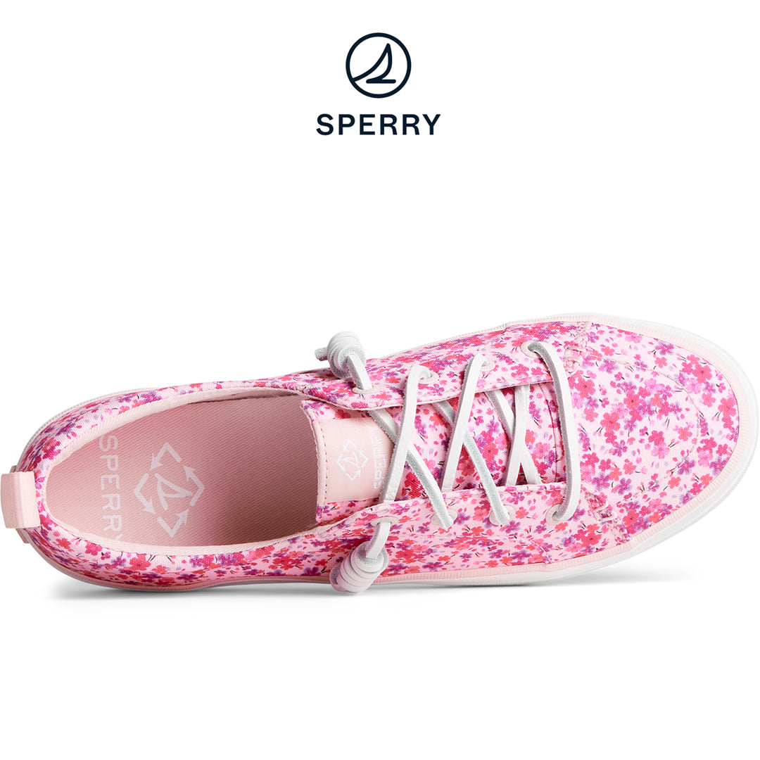 Women's SeaCycled™ Crest Vibe Floral Sneaker Pink (STS88681)