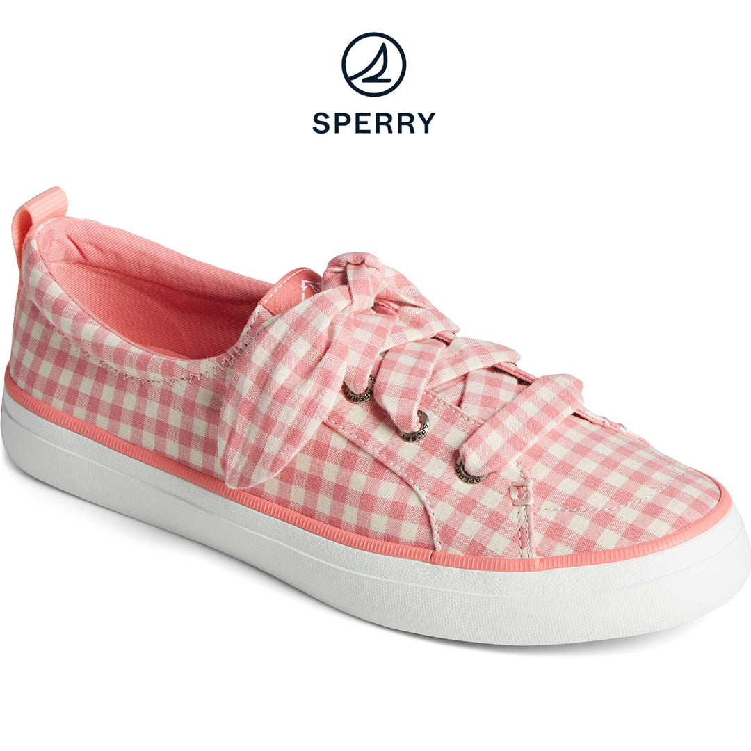 Women's SeaCycled™ Crest Vibe Gingham Sneaker Pink (STS88725)