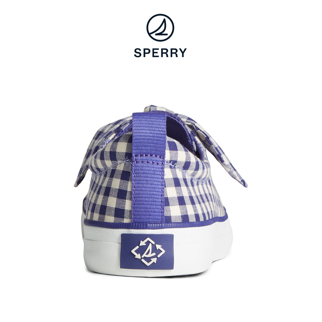 Women's SeaCycled™ Crest Vibe Gingham Sneaker Blue (STS88726)