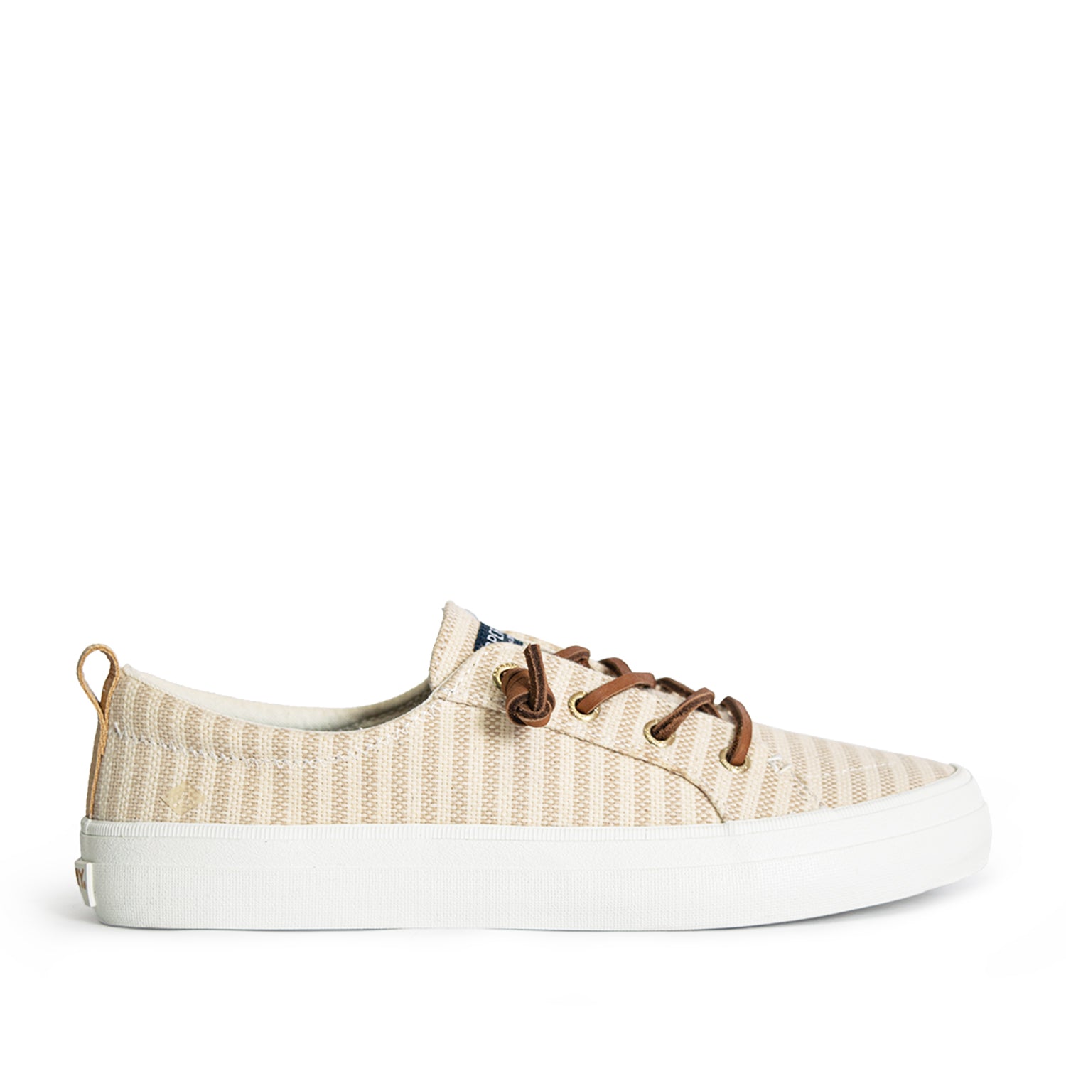 Women's Crest Vibe Sneakers - Off White/Natural Stripe (10396879)