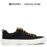 Women's Bermuda Beach Texttile Twill Flocked Sneakers - Black (L10397912)