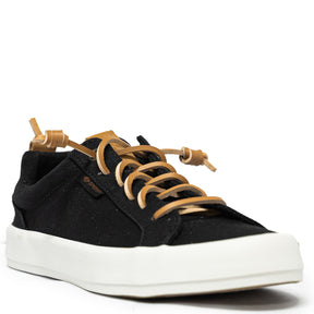 Women's Bermuda Beach Texttile Twill Flocked Sneakers - Black (L10397912)