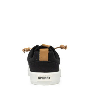 Women's Bermuda Beach Texttile Twill Flocked Sneakers - Black (L10397912)
