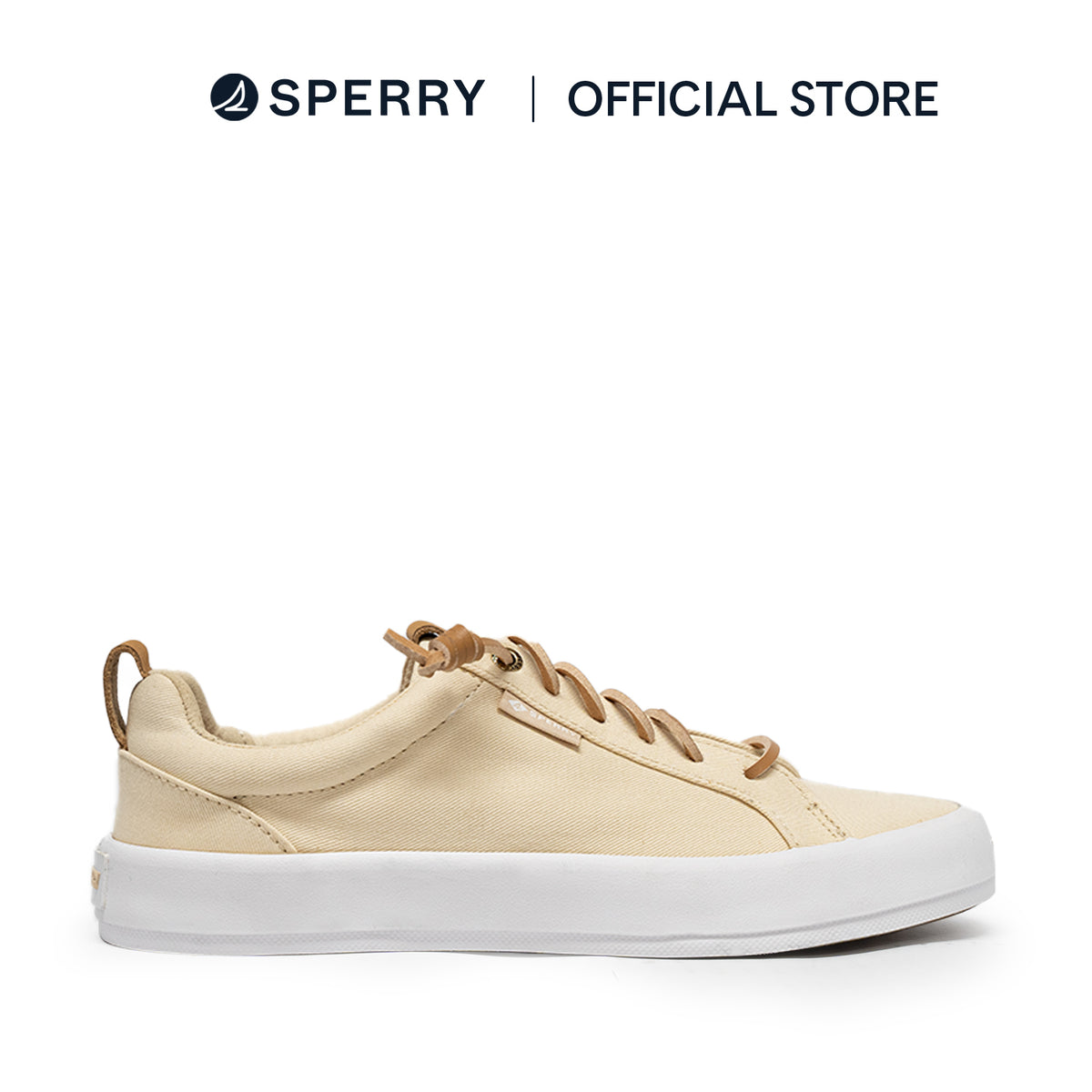 Women's Bermuda Beach Texttile Twill Flocked Sneakers - Light Beige (L10397915)