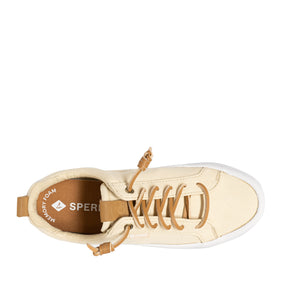 Women's Bermuda Beach Texttile Twill Flocked Sneakers - Light Beige (L10397915)