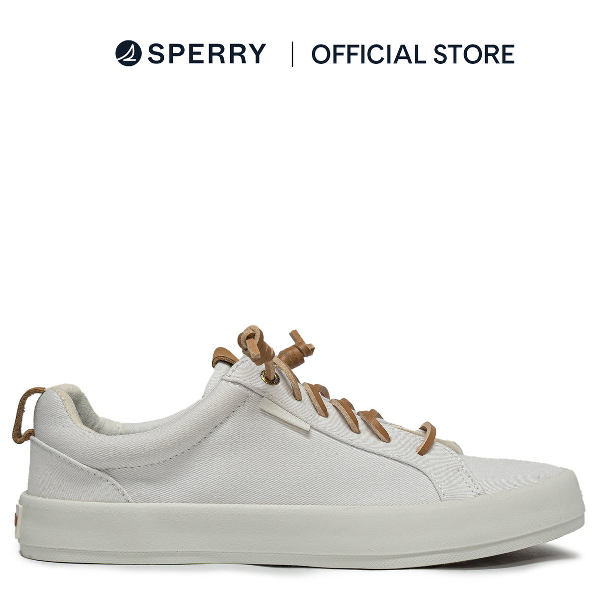 Women's Bermuda Beach Texttile Twill Flocked Sneakers - White (L10397917)