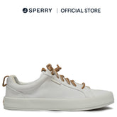 Women's Bermuda Beach Texttile Twill Flocked Sneakers - White (L10397917)