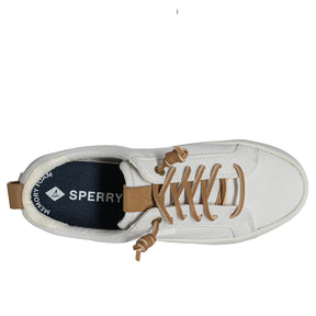 Women's Bermuda Beach Texttile Twill Flocked Sneakers - White (L10397917)