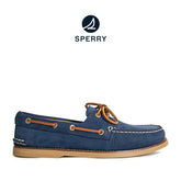 Men's Gold Authentic Original™ 2-Eye Nubuck Boat Shoes Topsider - Navy (10398460)