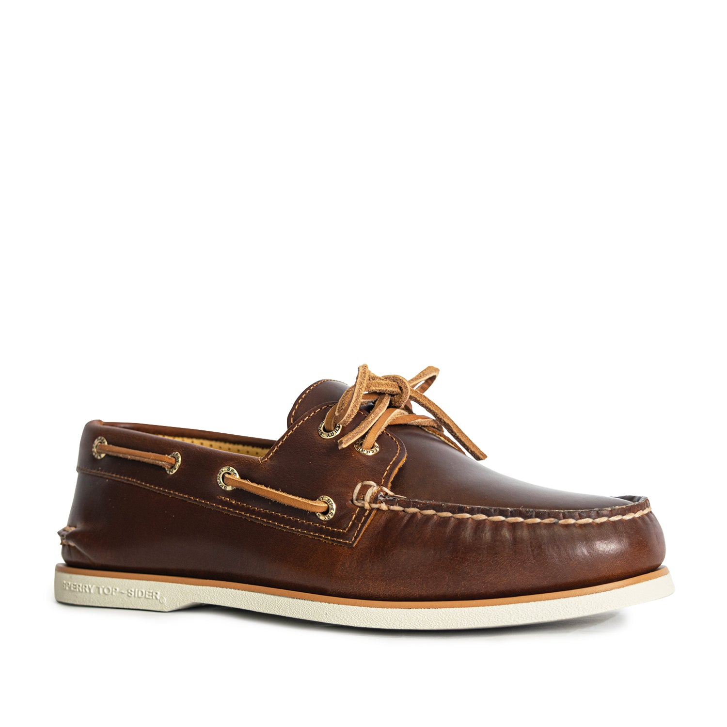 Men's Gold Authentic Original™ 2-Eye Boat Shoes Topsider - Tan (STS25731)
