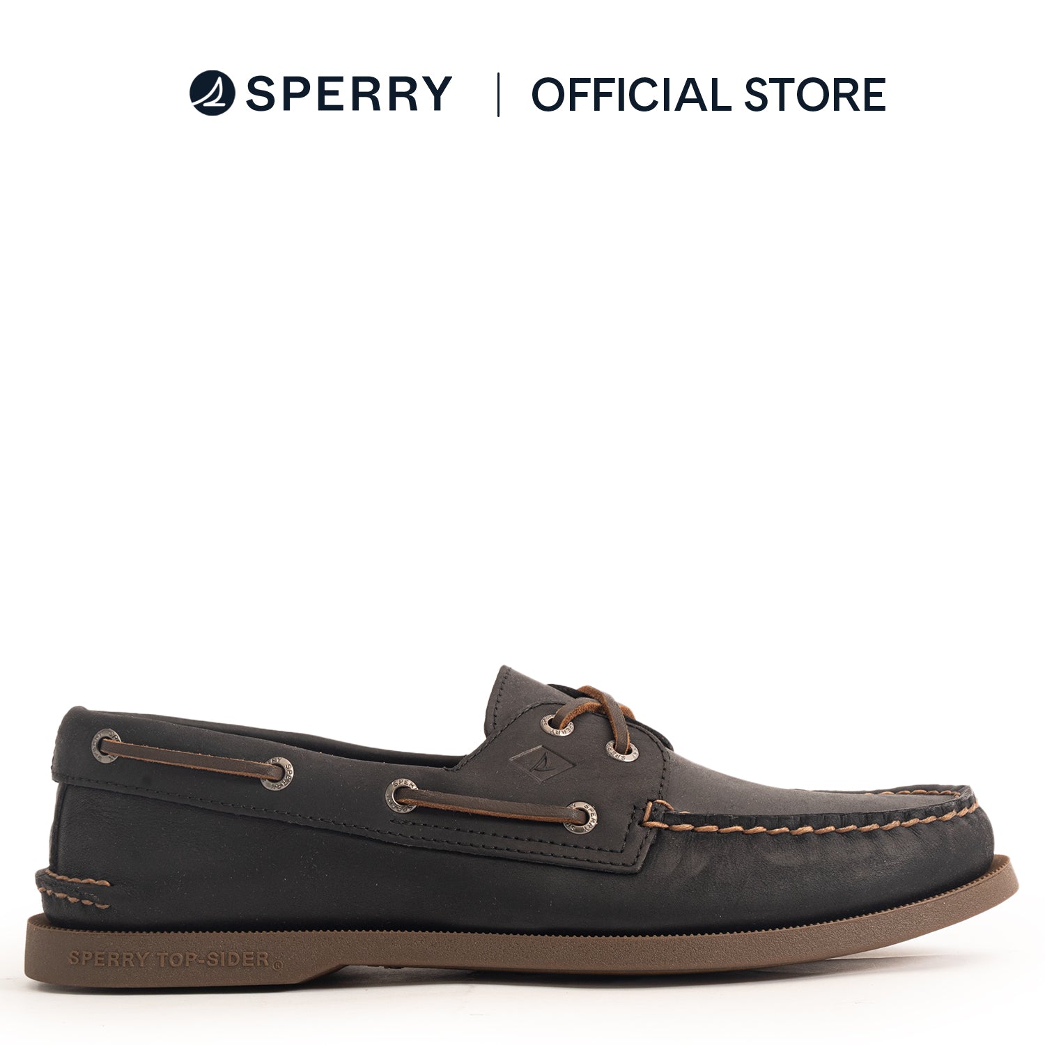 Men's Authentic Original™ 2 Eye Crosslace Boat Shoes - Other Black (M10410722)