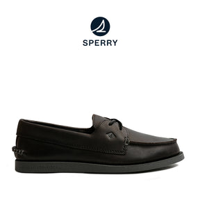 Men's Authentic Original™ 2 Eye Hull Crosslace Boat Shoes - Black (M10410981)