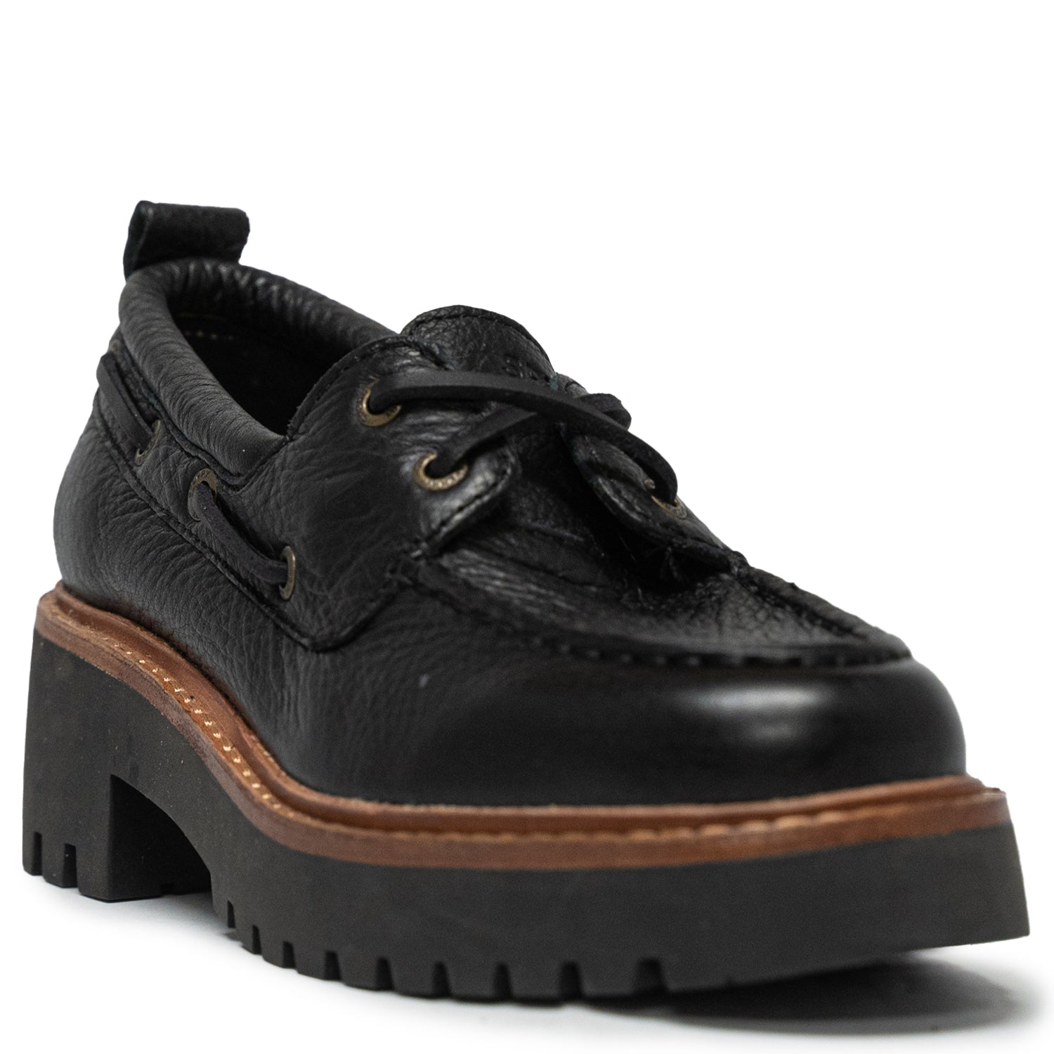 Women's Authentic Original™ 2 Eye Lug Boat Shoes - Black (L10414796)