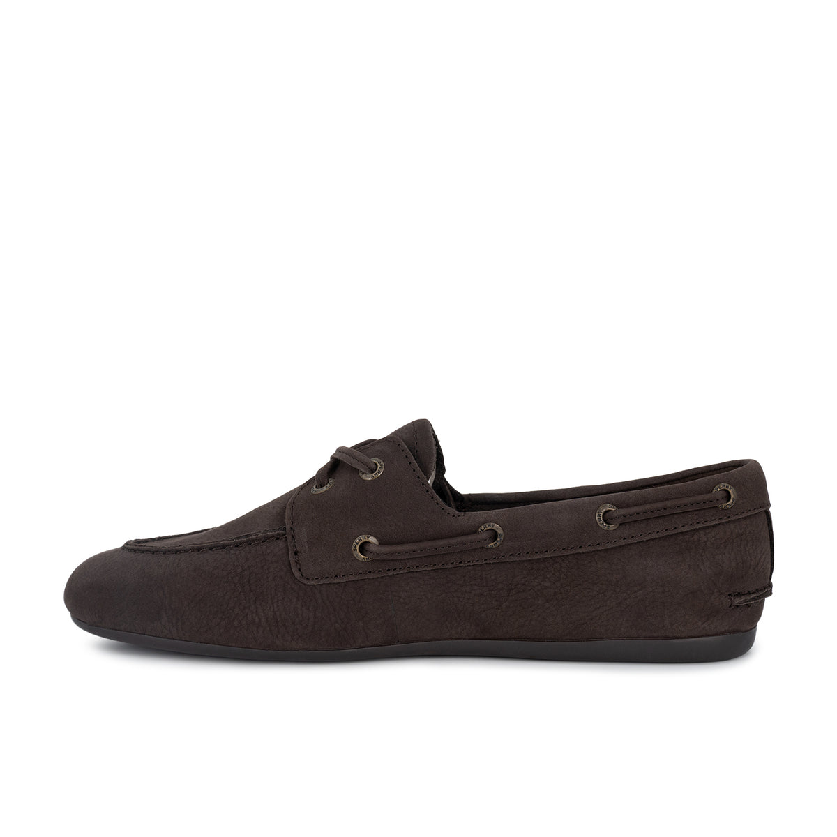 Women's Slimboat Nubuck Boat Shoe - Dark Brown (L14270663)