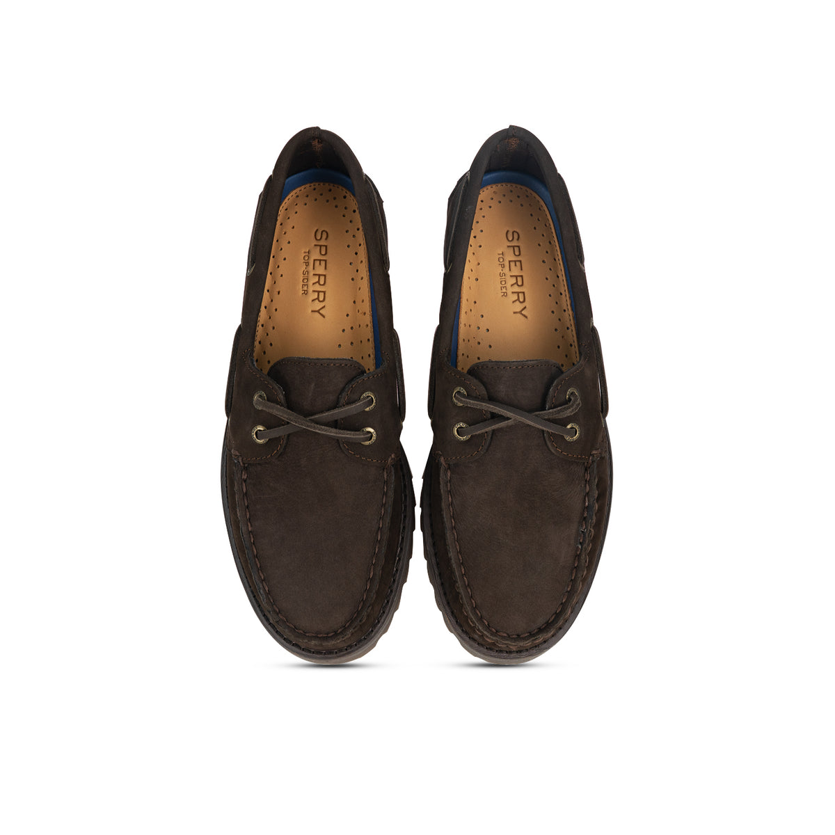 Women's Authentic Original™ 2 Eye Low Lug Nubuck Boat Shoe - Dark Brown (L14447514)
