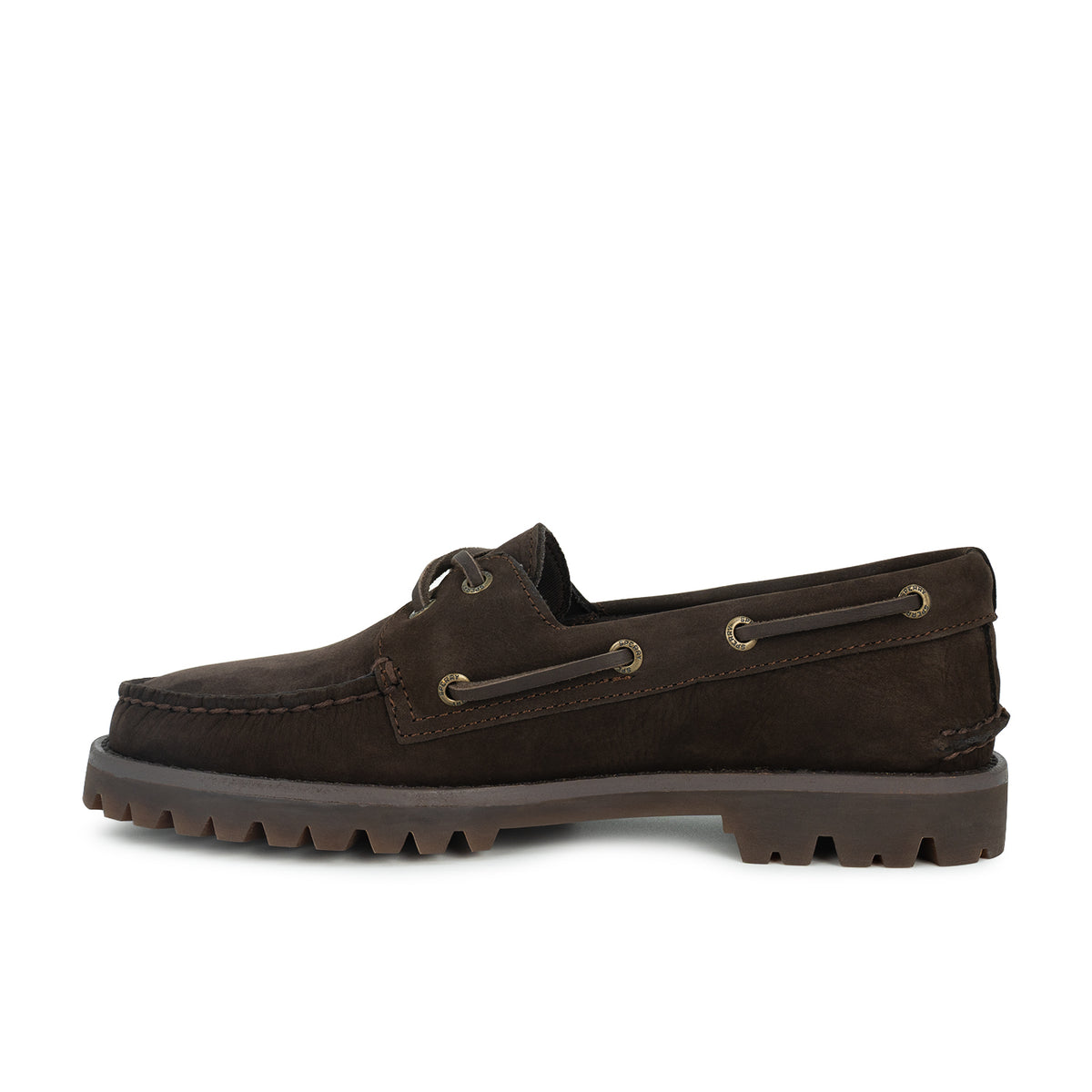 Women's Authentic Original™ 2 Eye Low Lug Nubuck Boat Shoe - Dark Brown (L14447514)