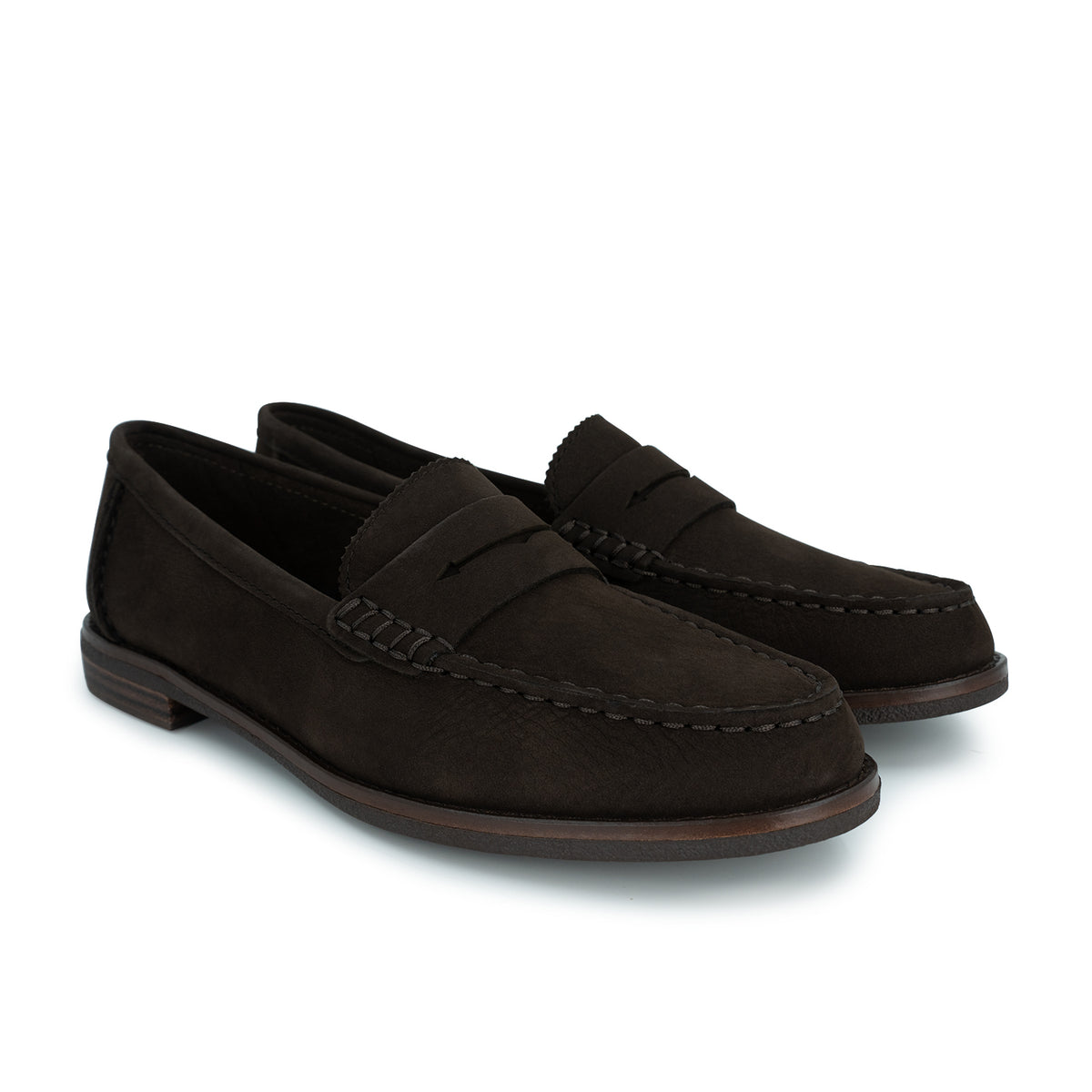 Women's Seaport Penny Nubuck Casual - Dark Brown (L14447575)