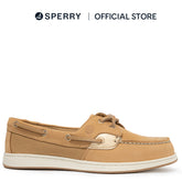 Women's Coastfish 2 Eye Boat Shoes - Tan/Gold (25F02402)