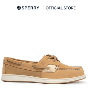Women's Coastfish 2 Eye Boat Shoes - Tan/Gold (25F02402)