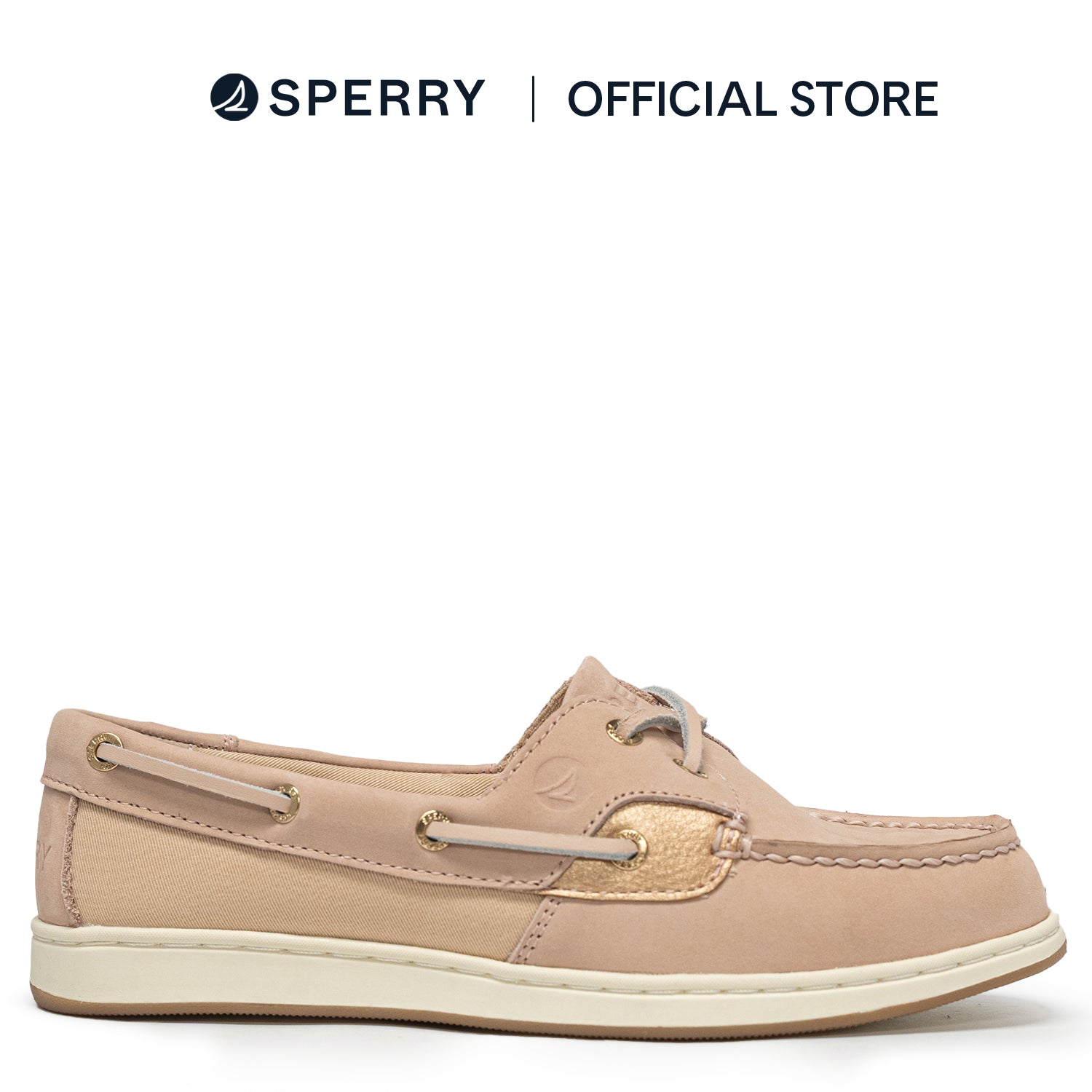 Women's Coastfish 2 Eye Boat Shoes - Rose/Rose Gold (25F02442)