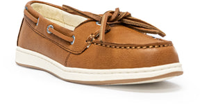 Women's Jewelfish 1 Eye Leather Boat Shoes - Sahara (25F02512)