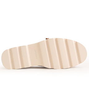 Women's Chunky Boat Leather - Tan (25F03052)