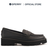 Women's Chunky Penny Casual Leather - Black (25F03062)