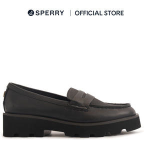 Women's Chunky Penny Casual Leather - Black (25F03062)