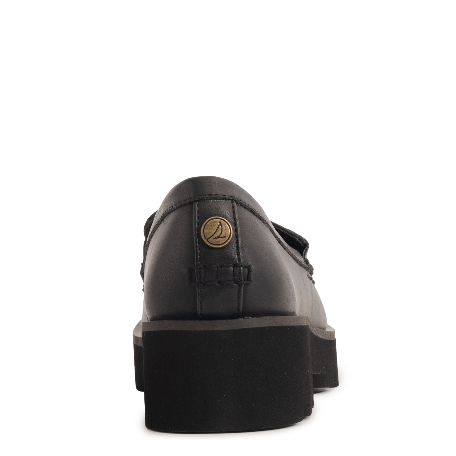 Women's Chunky Penny Casual Leather - Black (25F03062)