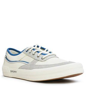 Men's Soletide Leather Sneakers - Offwhite/Blue/Grey (25F03511)